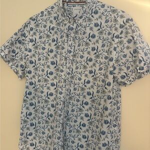 Denim & Flower Blue and White Floral Shirt